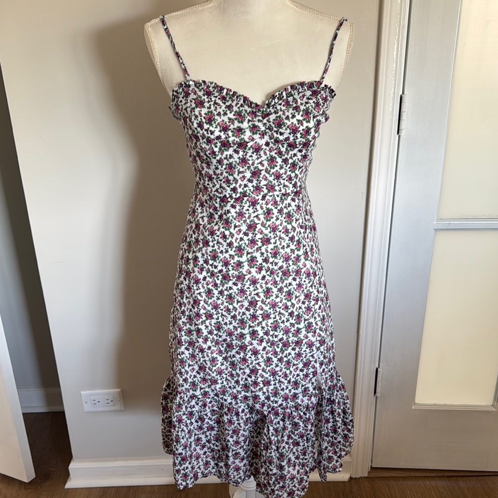 Betsy Johnson Floral Spaghetti Strap Dress XS